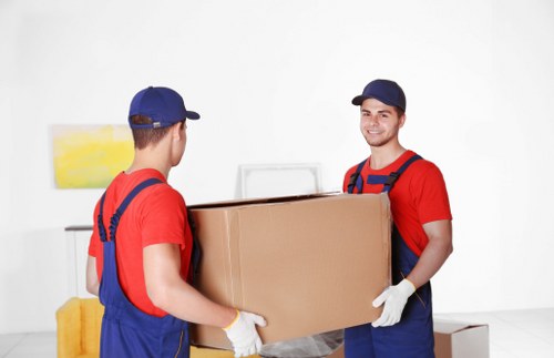 Removal team planning house removals in Paddington near central London