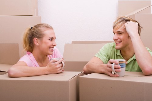 Office relocation activity with desks and equipment for Paddington business removals