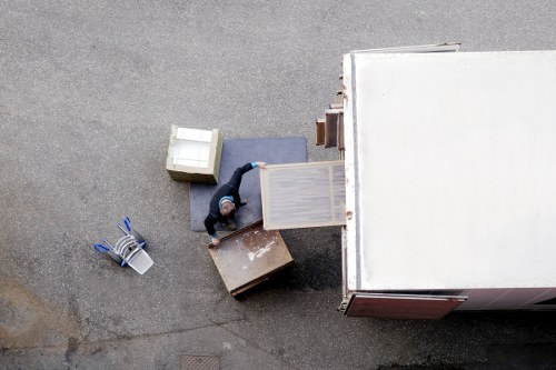 Boxes and household items prepared for a local Paddington move