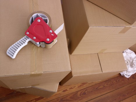 Packing and loading belongings for a Paddington home move