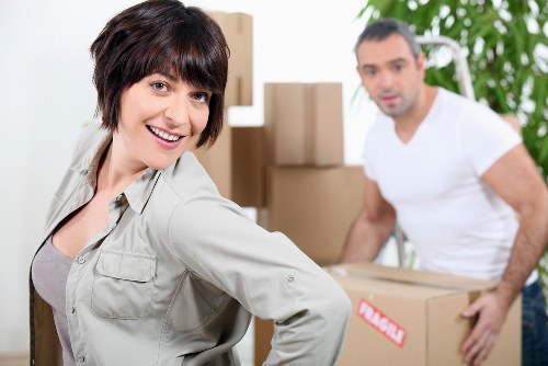 Packed household items prepared for a Paddington home relocation