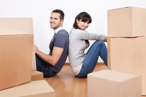 Careful loading of furniture and boxes for a Paddington apartment move